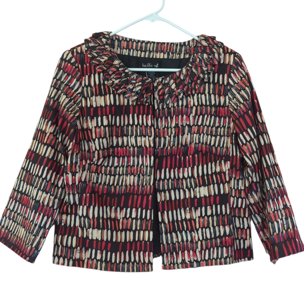 Ivy Chic Ny Double Loop Layer Neckline Cropped Li… - image 1